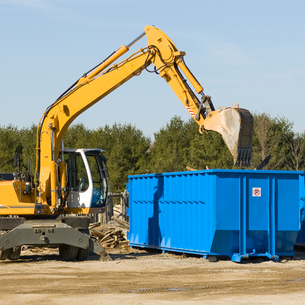 how many times can i have a residential dumpster rental emptied in Helm